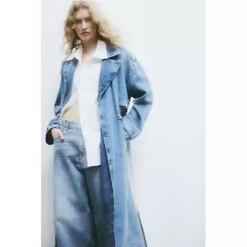 Льняная рубашка HM белая