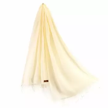 Льняная стола в подарочной ванили 45x180см [Коллекция Пашмина] 100% Коробка, Кремовый,