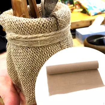 Льняная ткань ручной работы материал DIY многоцелевой легкий рукоделие швейная ткань для Brown