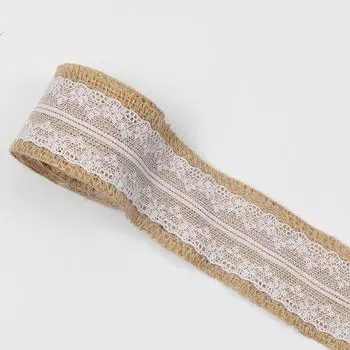 Льняное кружево Ширина Ленточная пеньковая веревка Декорация Детский сад Кольцо Кружево Льняной рулон Материал для рукоделия Аксессуары 5cm Lace Linen Roll