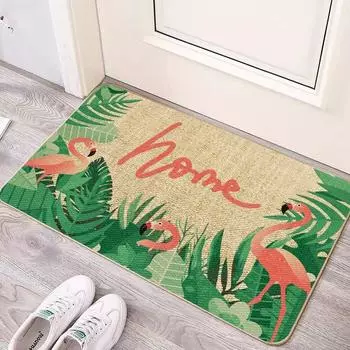 Льняной диатомовый грязепоглощающий кухонный коврик, нескользящий входной дверной квадратный коврик, быстросохнущий коврик для ванной комнаты и туалета 40x60cm белый