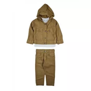 Льняной костюм-тройка для мальчика Пусть сияет