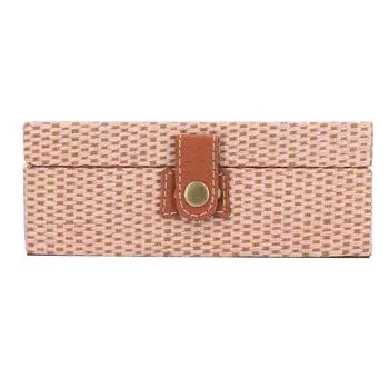 Льняные аксессуары шкатулка для украшений однотонная прямоугольная льняная шкатулка для хранения украшений для дома роза