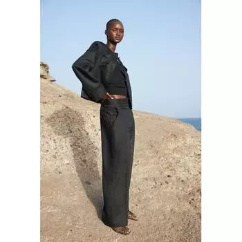 Льняные брюки на заказ HM черные