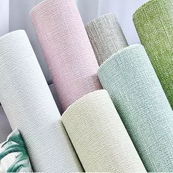 Льняные обои с защитой от плесени для гостиной, спальни, бытовые водонепроницаемые и устойчивые к столкновениям фоновые самоклеящиеся наклейки на стену 50cmX2.8m белый