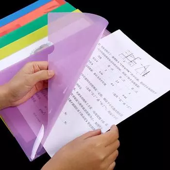 L-образная папка Папка А4 Студенческая папка со скрепками Пользовательский логотип ПП Папка для презентаций Офисные органайзеры Папка-органайзер для файлов