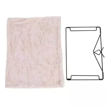 L-образная подвесная кровать для кошек, удобная теплая плюшевая металлическая рама, многофункциональная подушка-гамак для кошек бежевый