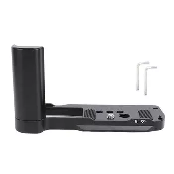 L-образная ручка для камеры с быстросъемной площадкой, отверстие для винта 1/4 дюйма, алюминиевый сплав, L-образная ручка для S