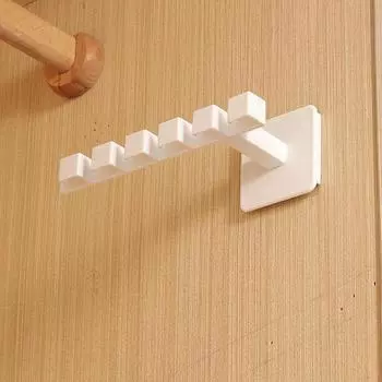 L-образная вешалка без отверстий, настенный обруч для волос, аксессуары для волос, многофункциональная стойка для хранения пальто и обручей для волос 1 piece