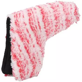 L-образный чехол для головки гольф-паттера, мягкий плюшевый, прочный, защитный аксессуар для головки клюшки(Белый розовый )