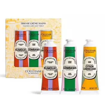 L OCCITANE Holiday Hand Trio (Комкват, Комбава, Цитрон)