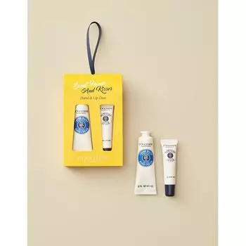 L Occitane НОВЫЙ крем для рук с маслом ши и бальзамом для губ в тюбике Подарочный набор + бесплатная сумка для покупок