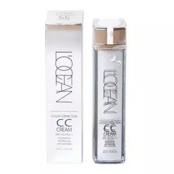 L`OCEAN Color Correction CC Cream 40 мл, Антивозрастной, Против морщин, Увлажняющий, Корейская косметика, Kbeauty, пробник