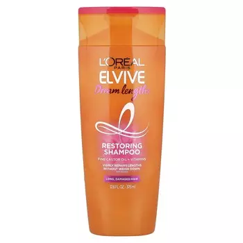 L Oral, Elvive, Dream Length, Restore Shampoo, Long and Damaged Hair, 375 ml (12.6 fl oz)
