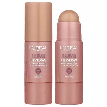 L Oral, Lumi, Le Glow Highlighter Stick, 640 Glowy Sparkling Ros, 6.5 g (0.22 oz)