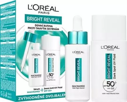 L Oral Paris Bright Reveal Восстанавливающее средство против пигментных пятен Выгодная упаковка TU