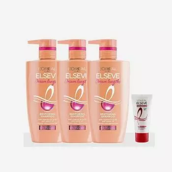 L Oral Paris Dream Length Шампунь 410 мл 3 шт + Total Hair Pack 50 мл 1 шт 245471