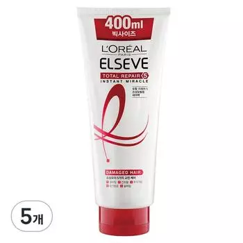 L Oral Paris Elsev Total Repair 5 Instant Miracle Hair Pack, 400 мл, 5 упаковок