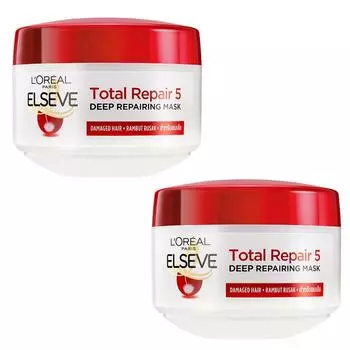 L Oral Paris Total Repair 5 Восстанавливающая маска для волос, 200 мл, 2 шт.