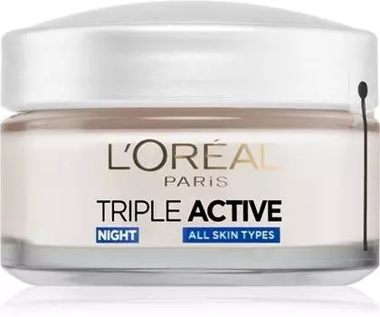 L’oral Paris Triple Active Night Crme De Nuit Hydratante Pour Tous Types De Peau TU прозрачный