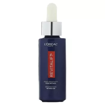 L Oral, Revitalift Derm Intensive, Night Serum, with Pure Retinol, Fragrance Free, 30 Ml (1 Fl Oz)
