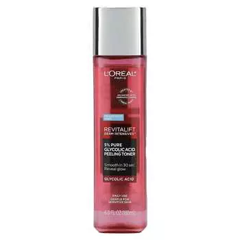L Oral, Revitalift Derm Intensive, пилинг-тоник с 5% чистой гликолевой кислотой, без отдушек, 6 жидких унций (180 мл)
