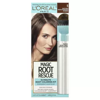 L Oral, Root Rescue, набор для окрашивания корней за 10 минут, 5 средне-коричневых оттенков, 1 использование