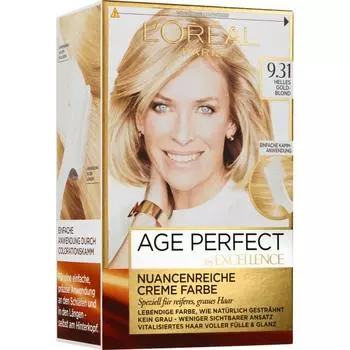 L Oreal Hair Color Age Perfect Golden Blonde 9.31