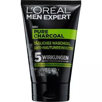 L Oreal Men Pure Charcoal Wash Gel 100 мл