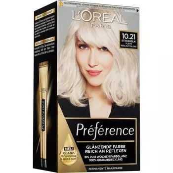 L Oreal Preference Hair Dye 10.21 Stockholm 1st