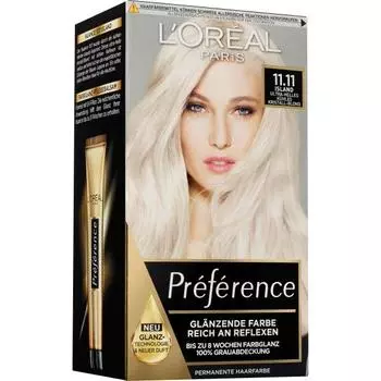 L Oreal Preference Hair Dye 11.11 Island 1st