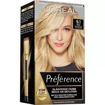 L Oreal Preference Hair Dye 9.1 Oslo 1st