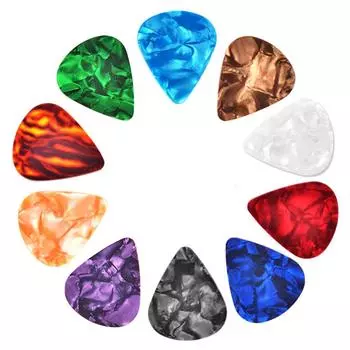 #L Пластиковый гитарный ключ-триггер + 10 медиаторов, быстросменный зажим для настройки