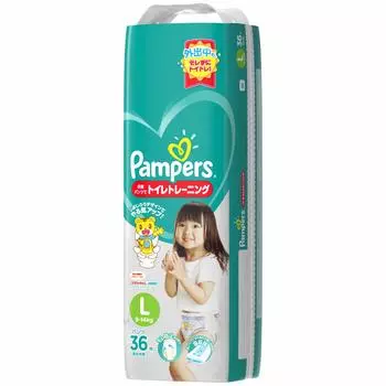 L Подгузники Pampers выпускные трусики 36 штук [Размер трусиков] (9~14 кг) белый