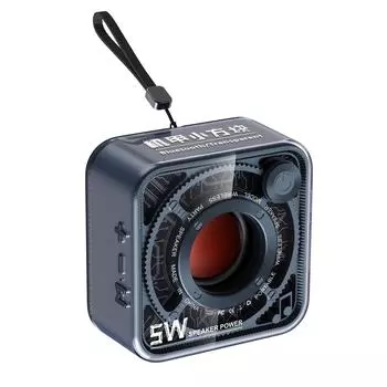 #L Прозрачный беспроводной динамик Mecha с поддержкой Bluetooth 5.1 USB Type-C Charger бежевый