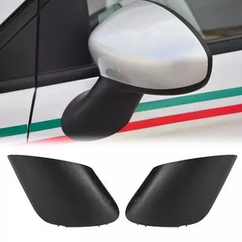 L/R чехол для зеркала заднего вида для Fiat Grand Punto, чехол для зеркала заднего вида, черная крышка заднего вида для боковой двери автомобиля 735596884 735539385