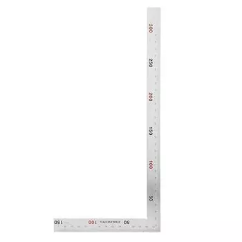 L Shape Right Angle Ruler Universal 90 Degree Framing Square Ruler Stainless Measure Ruler 1.2 mm Thickness Layout Tool S