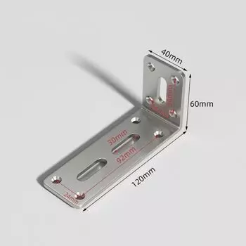 L-Shaped Right Angle Bracket Stainless Steel Bracket Fastener Fastener Joint Bracket Wood M