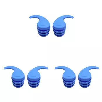 #L Силиконовые беруши для плавания Водонепроницаемые беруши для сна с шумоподавлением (синий)