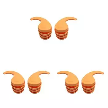 #L Силиконовые беруши для плавания Водонепроницаемые беруши для сна с шумоподавлением (оранжевый)