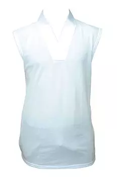 L size Super Real Dry Mesh Fabric Hanjun Sleeveless [Hasegawa] ``T-Shirt Undergar белый