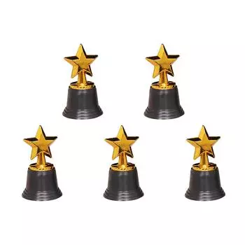 #L Star Trophy Award Пластиковые золотые награды Трофеи Классные школьные награды для Ки
