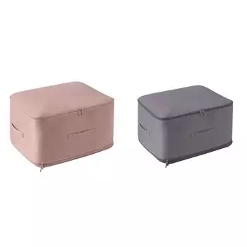 #L Сумка для хранения одеял Пододеяльник Сумка с двойной молнией для домашнего общежития (розовый)