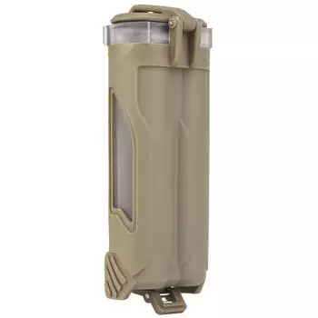 #L Ящик для хранения батареек Чехол с двумя отверстиями для магазинов Airsoft для CR123/AAA/AA (Загар)