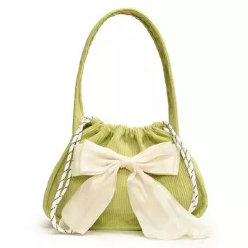 #L Женская вельветовая сумка с ручкой сверху, элегантная сумка для путешествий на открытом воздухе (черный)