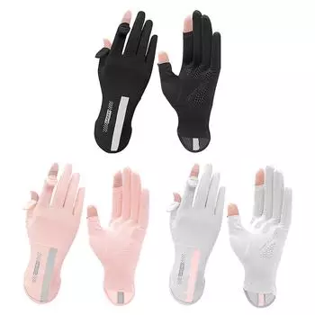 #L Женские солнцезащитные перчатки Дышащие перчатки для вождения с сенсорным экраном для езды на велосипеде Drivi розовый