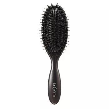 La CASTA Head Spa Brush Жесткая смешанная щетина Щетка для волос Уход за волосами Повседневное использование и подарок Свиная щетина [Специальная щетка] (Для подарков) коричневый