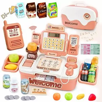 La Gacela Play House 42 Register Educational Pretend Store Play Cash Включает расчет Educational Birthday Gift Set, Pieces, Toy, Toy, Store,