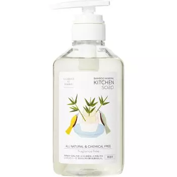 LA LESSIVE AU BAMBOU Bamboo Mineral Kitchen Soap 500 мл моющее средство из бамбука для использования на кухне [Без запаха] Без добавок Без химикатов