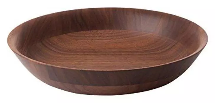 La-Luz Hikiyose Walnut Dish LL 130143